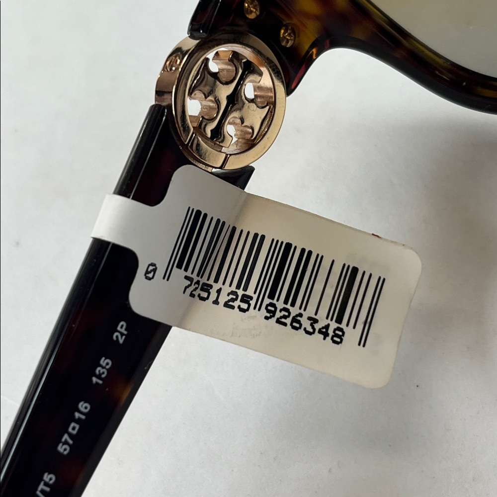 NWT TORY BURCH faux tortoise shell polarized sunglasses TY7059 - Picture 12 of 12